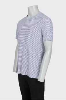 Men's T-shirt with narrow stripes
