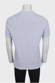 Men's T-shirt with narrow stripes