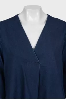 Loose dark blue dress