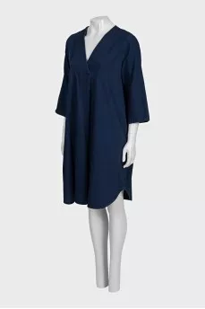 Loose dark blue dress
