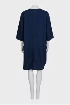 Loose dark blue dress