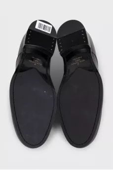 Men's burgundy leather shoes