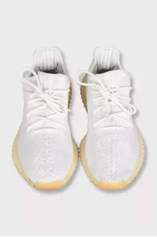 Men's white Yeezy Boost 350 V1 sneakers