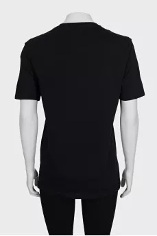 Black regular fit T-shirt