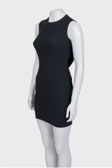Fitted dress decorated with fringe