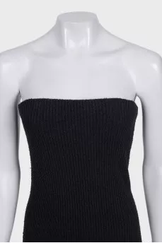 Black bodycon dress
