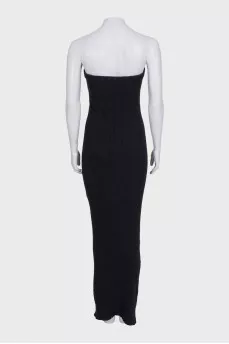 Black bodycon dress
