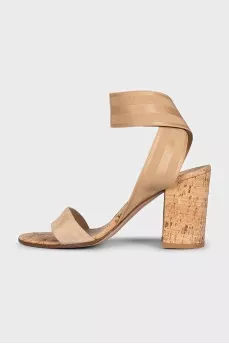 Beige Hailee 60 sandals