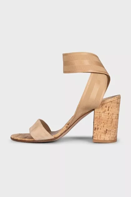 Beige Hailee 60 sandals