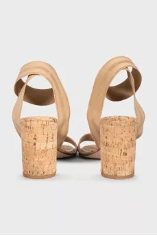 Beige Hailee 60 sandals