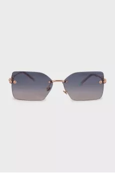 Sunglasses with blue gradient lenses