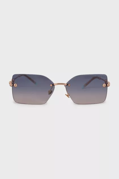 Sunglasses with blue gradient lenses