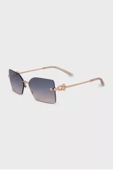 Sunglasses with blue gradient lenses