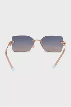 Sunglasses with blue gradient lenses
