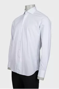 Чоловіча сорочка прямого крою в тонку смужку