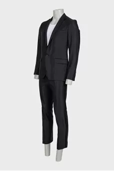 Men's suit consisting of a jacket and trousers with stripes