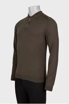 Men's Merino Wool Jumper with Buttons