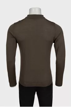 Men's Merino Wool Jumper with Buttons