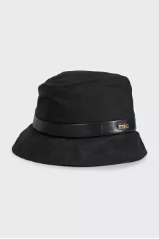 Black silk panama hat