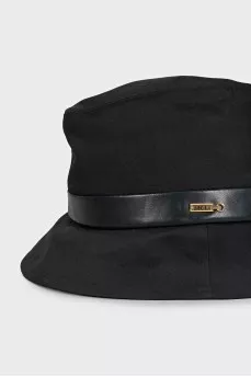 Black silk panama hat