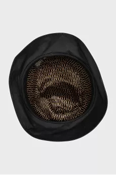 Black silk panama hat