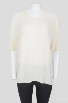 Silk patterned t-shirt