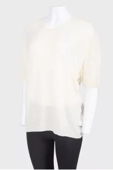 Silk patterned t-shirt