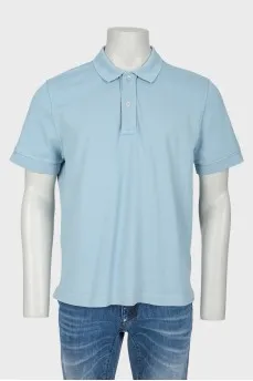 Men's blue polo
