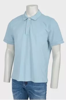 Men's blue polo