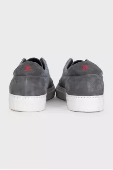 Men's grey slip-ons