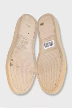 Men's gray textile sneakers