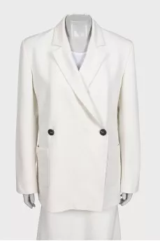 White suit with a skirt, jacket and vest