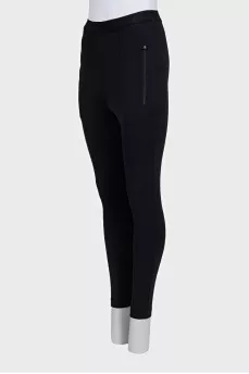 Leggings with zippered pockets