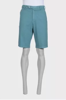 Men's blue denim shorts