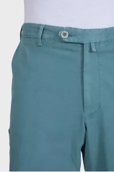 Men's blue denim shorts