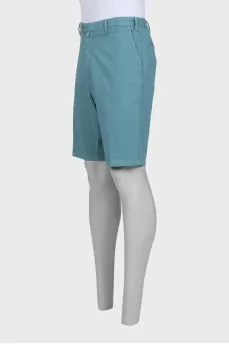 Men's blue denim shorts