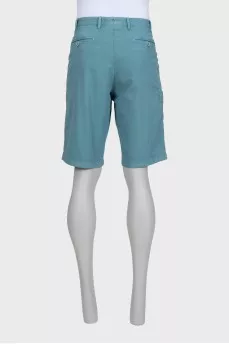 Men's blue denim shorts