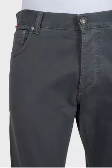 Men's mid-rise jeans in gray