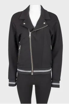 Men's collar bomber, with tag