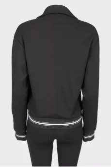 Men's collar bomber, with tag