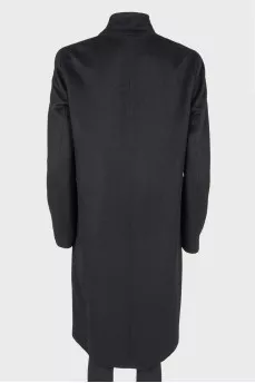 Black wool coat