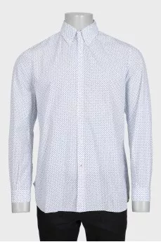 Men's shirt with a small floral print
