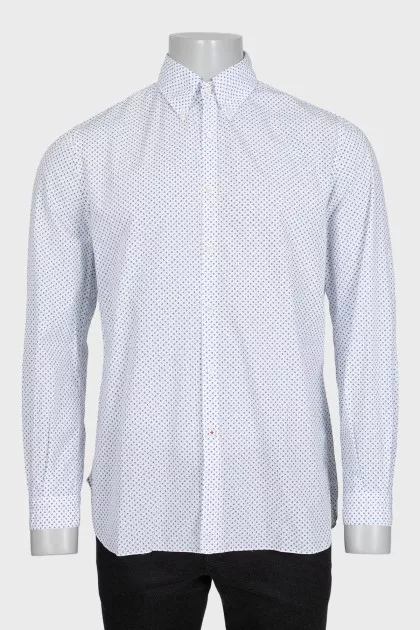 Men's shirt with a small floral print