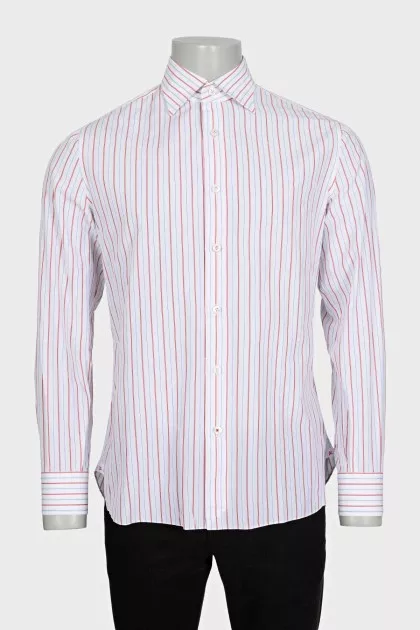 Men's multi-colored striped shirt