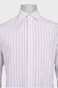 Men's multi-colored striped shirt