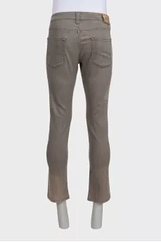Чоловічі сірі джинси slim fit