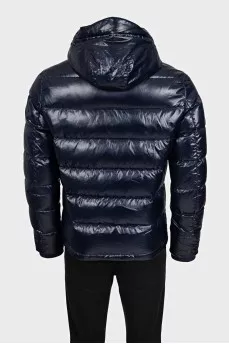 Men's dark blue down jacket