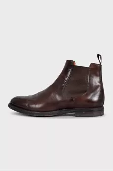 Men's gradient leather boots