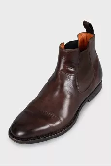 Men's gradient leather boots