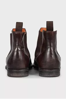 Men's gradient leather boots
